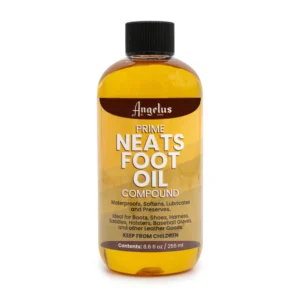 Neatsfoot oil bottle front - for conditioning and protecting leather