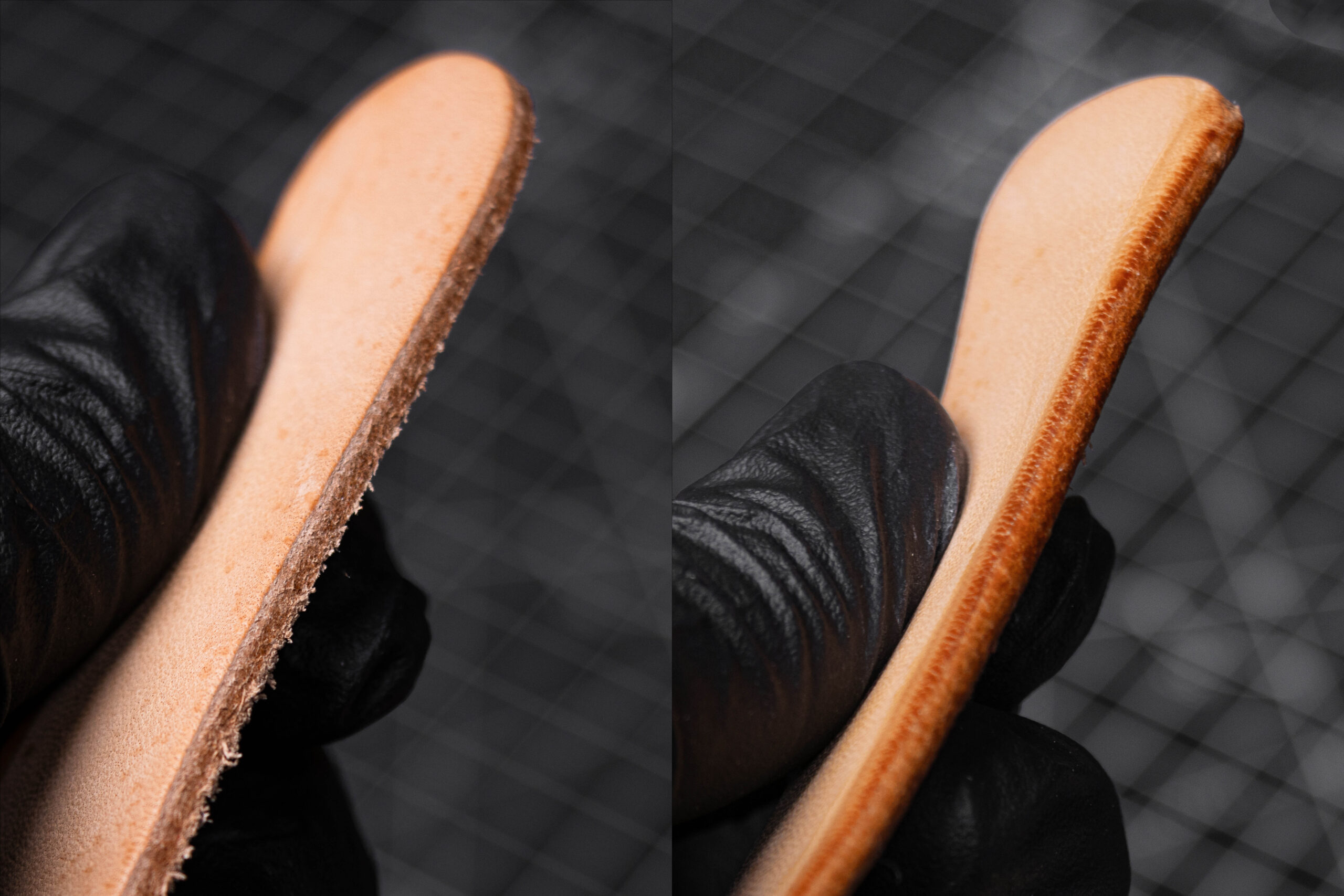 Burnishing-Gum 1 Before After Zoom in