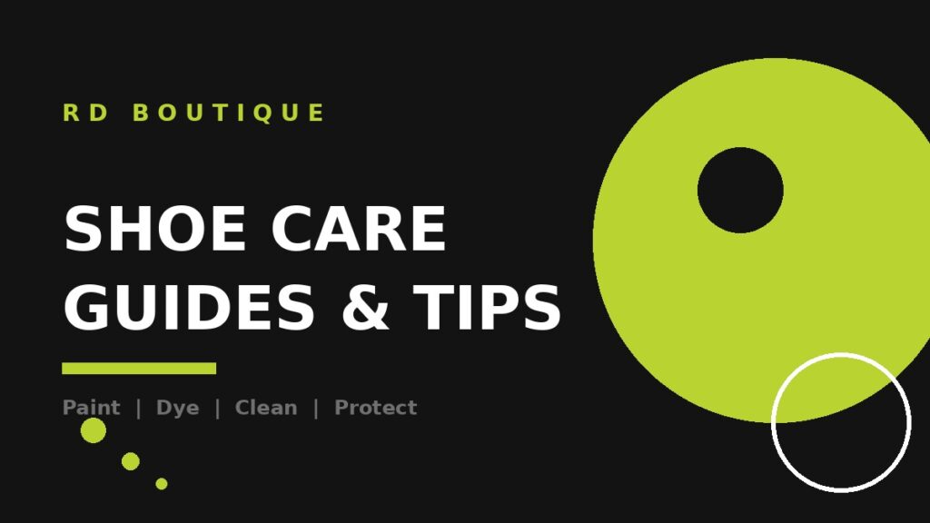 Shoe care guides and tips from RD Boutique - Angelus paint, dye, cleaner and finisher help