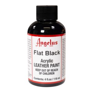 Angelus Leather Paint - Flat Black - Image 1