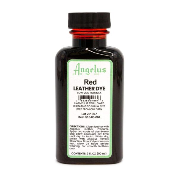 Angelus Low VOC Leather Dye - Red