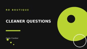 Cleaner Questions - RD Boutique shoe care help center featured image